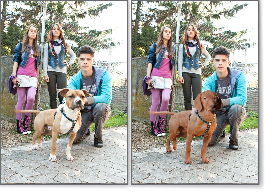 Model Bild original und
nachbearbeitet Model Bild original und nachbearbeitet